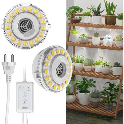 Lámpara LED para Plantas Puck 10 W con Temporizador y Regulador | SANS