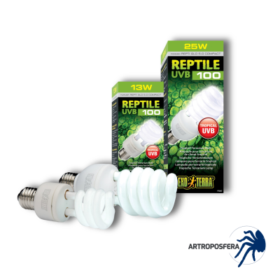 Lámpara UVB para Reptiles Tropicales | Reptile UVB100 13W y 25W | Exo Terra
