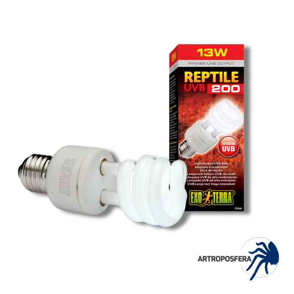 Lámpara UVB Alto Rendimiento | Reptile UVB200 13W y 26W | Exo Terra