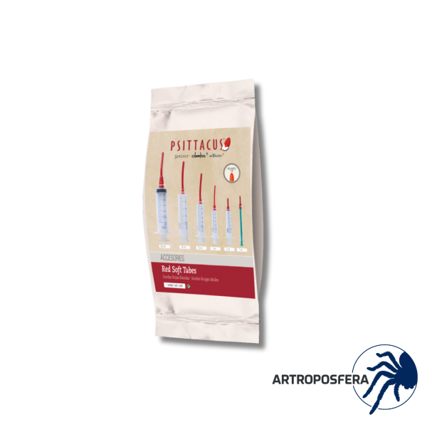 Sonda Blanda para Alimentación de Aves | Roja Larga 50 ml | Psittacus