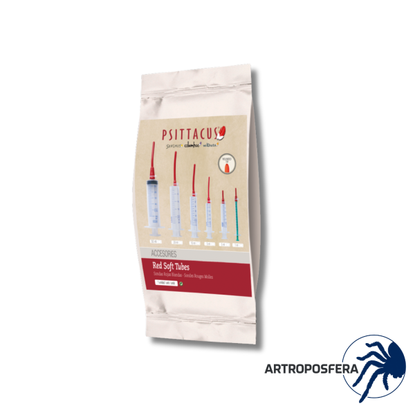 Sonda Blanda Corta para Polluelos | Roja 1 ml | Psittacus